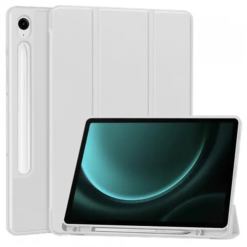 Husa pentru Samsung Galaxy Tab S9 FE / Tab S9 / Tab S10 FE, Techsuit, Flex Trifold (Gri)