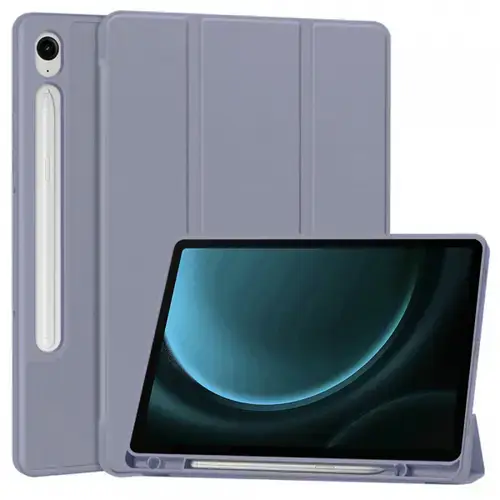 Husa pentru Samsung Galaxy Tab S9 FE / Tab S9 / Tab S10 FE, Techsuit, Flex Trifold (Mov)