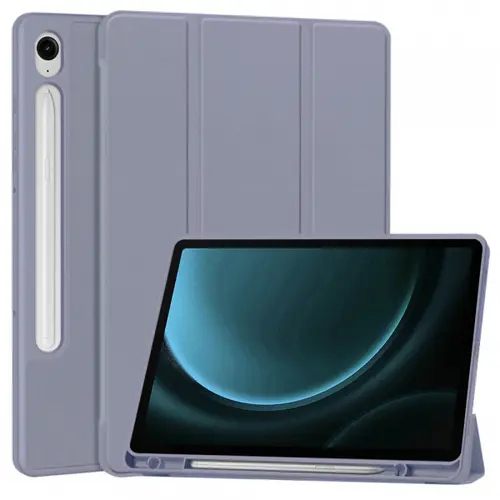 Husa pentru Samsung Galaxy Tab S9 FE / Tab S9 / Tab S10 FE, Techsuit, Flex Trifold (Mov)