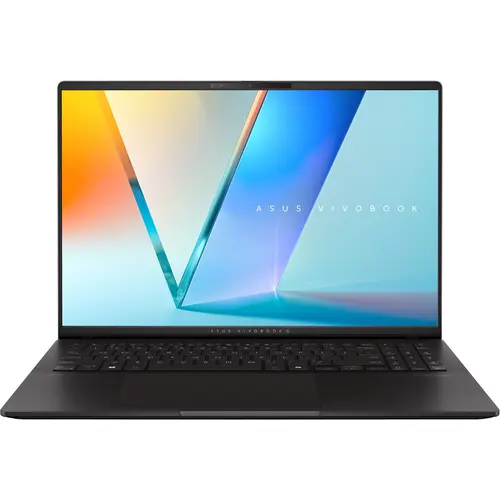 Laptop ASUS VivoBook S 16 OLED M5606KA (Procesor AMD Ryzen™ Al 7 350 (16M Cache, up to 5.0 GHz) 16inch 3K 120Hz, 24GB LPDDR5X, 1TB SSD, AMD Radeon 860M Graphics, Negru)