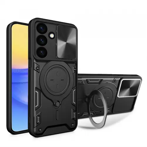 Husa pentru Samsung Galaxy A16 5G A166 / A16 4G A165, Techsuit, CamGuard Pro, Neagra