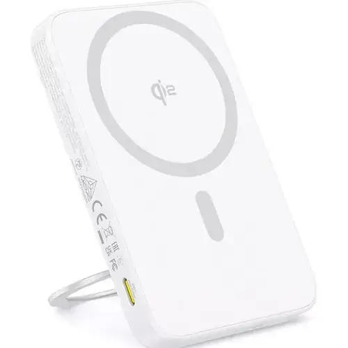 Baterie externa Baseus PicoGo Qi2 Magnetic 5000mAh, 20W/ USB-C, 15W/Wireless (Alb)