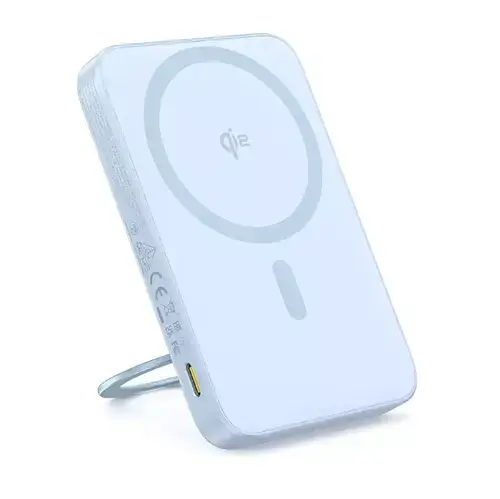 Baterie externa Baseus PicoGo Qi2 Magnetic 5000mAh, 20W/ USB-C, 15W/Wireless (Albastru)