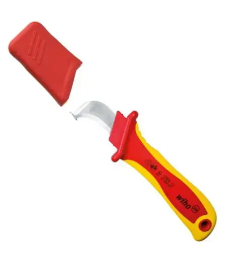 Cutit profesional dezizolat cabluri electrice Wiha 36053, VDE-GS (Rosu/Galben)