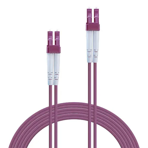 Cablu Fibra Optica Lindy LY-46343, LC/LC OM4, 2 x LC Male to 2 x LC Male, 5m