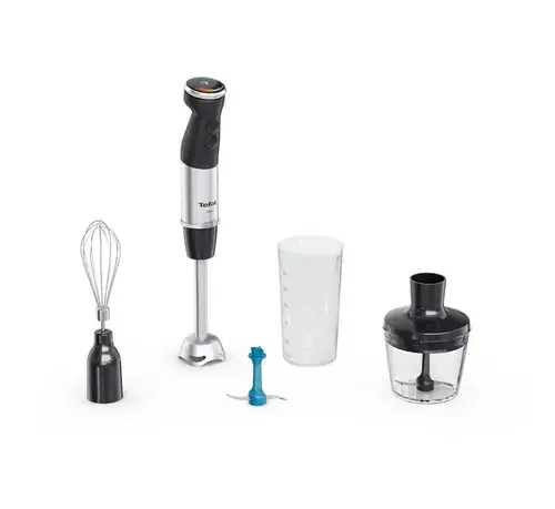 Mixer vertical Tefal Quickchef+ HB67E830, 0.8l, 1000W, 20 trepte viteza (Negru/Argintiu)