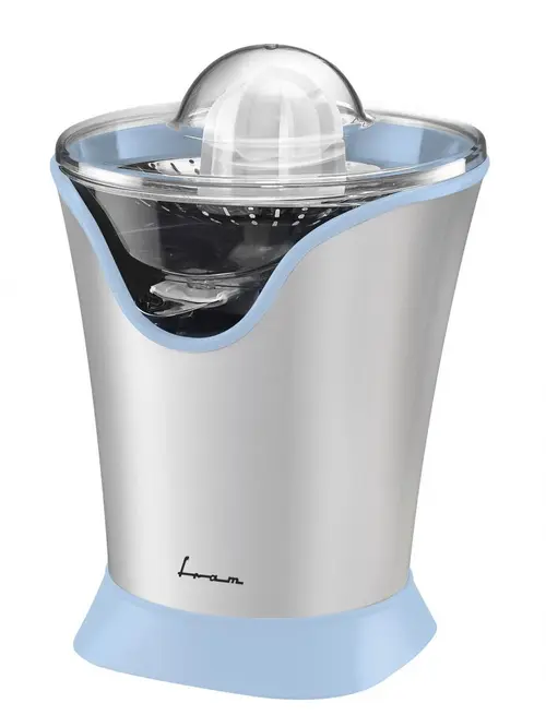Storcator de citrice Fram FCP-R85BL, 85W, 2 conuri, filtru inox, capac antistropire, picioruse antialunecare (Argintiu/Albastru)