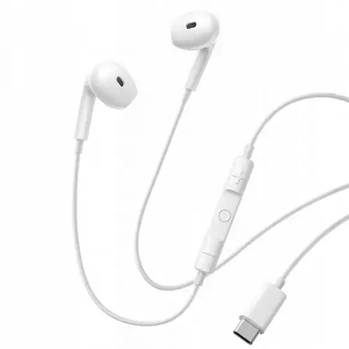 Casti Stereo Baseus Encok CZ19, Microfon, USB-C (Alb)