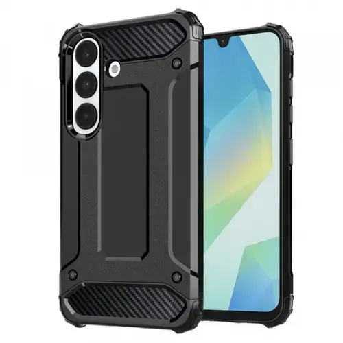 Husa Techsuit Hybrid Armor pentru Samsung Galaxy A16 5G A166 / A16 4G A165 (Negru)