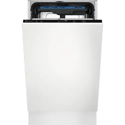 Masina de spalat vase incorporabila Electrolux EEA23200L, 10 seturi, 6 programe, AirDry, QuickSelect, Clasa E, Motor inverter, 45 cm (Alb)