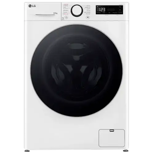 Masina de spalat rufe cu uscator LG F2DR509S1W, 9 kg/5 kg, 1200 rpm, Clasa E (Alb)