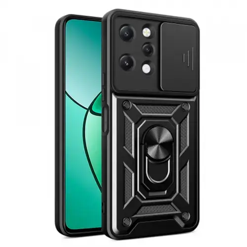 Husa Techsuit CamShield pentru Xiaomi Redmi 12 5G / 12 (Negru)