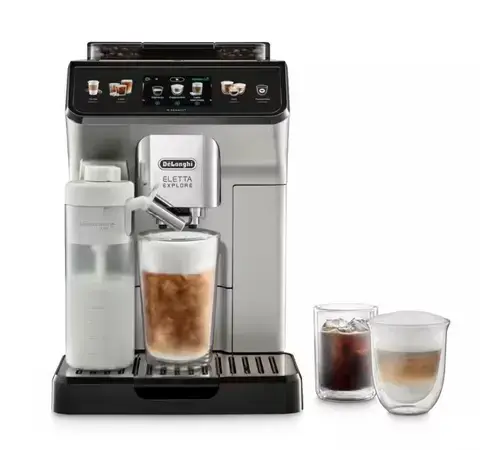 Espressor cafea automat De'Longhi Eletta Explore ECAM 450.65.S, 1450 W, 1.8 L, 19 bar (Argintiu)
