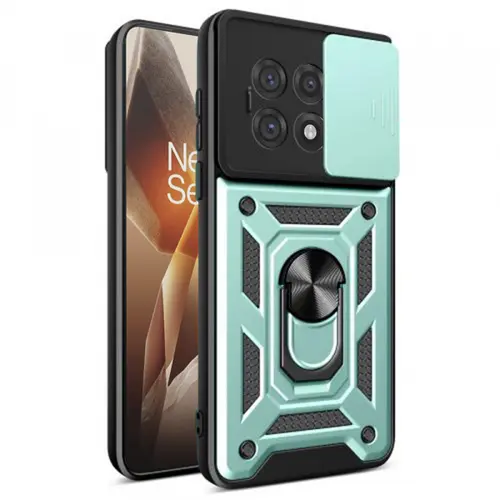 Husa Techsuit CamShield pentru OnePlus 13R (Negru/Verde)