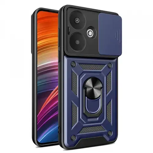 Husa Techsuit CamShield pentru Xiaomi Redmi 13C 5G (Albastru/Negru)