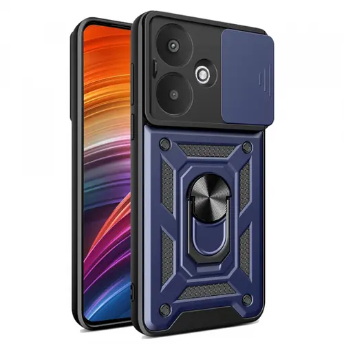 Husa Techsuit CamShield pentru Xiaomi Redmi 13C 5G (Albastru/Negru)