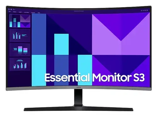 Monitor VA LED Samsung 32inch LS32D396GAUXEN, Full HD (1920 x 1080), VGA, HDMI, Ecran curbat, Boxe, 100 Hz, 4 ms (Negru)