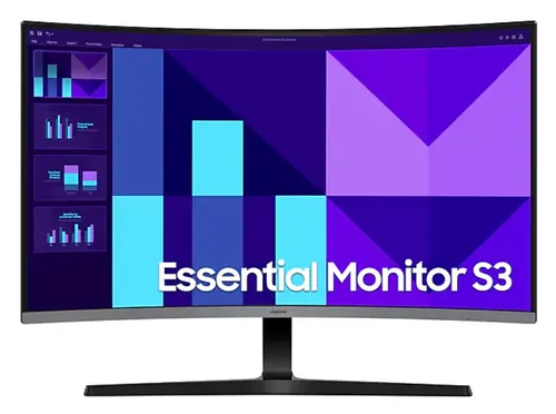Monitor VA LED Samsung 32inch LS32D396GAUXEN, Full HD (1920 x 1080), VGA, HDMI, Ecran curbat, Boxe, 100 Hz, 4 ms (Negru)