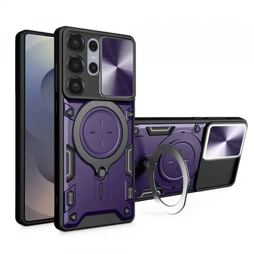 Husa Techsuit CamGuard Pro pentru Samsung Galaxy S25 Ultra S938 (Mov/Negru)