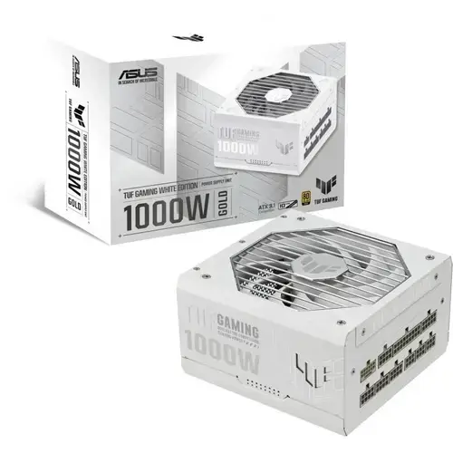Sursa PC full modulara ASUS TUF Gaming 1000W, 80 PLUS Gold (Alb)