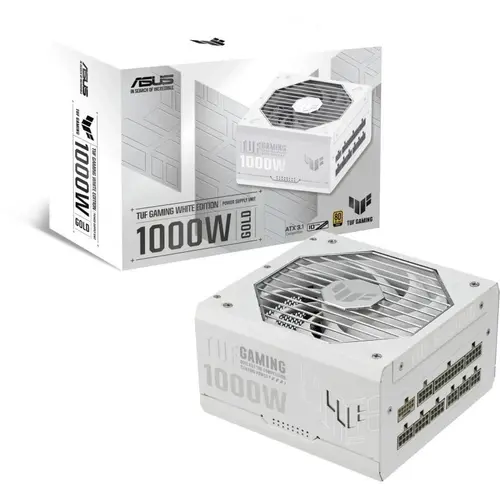 Sursa PC full modulara ASUS TUF Gaming 1000W, 80 PLUS Gold (Alb)
