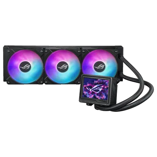 COOLER CPU AIO ASUS ROG RYUJIN III 360 ARGB Extreme, Racire cu Lichid, Display LCD 3.5inch (Negru)