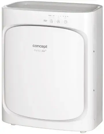 Purificator de aer Concept CA1000, Acoperire pana la 35 mp, Filtru HEPA, Nivel zgomot 55dB (Alb)