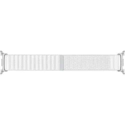Curea Smartwatch Samsung Fabric pentru Galaxy Watch8 / Watch8 Classic (S/M), Alb
