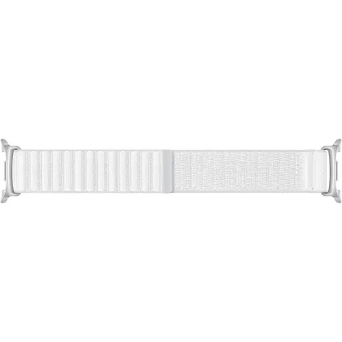 Curea Smartwatch Samsung Fabric pentru Galaxy Watch8 / Watch8 Classic (S/M), Alb