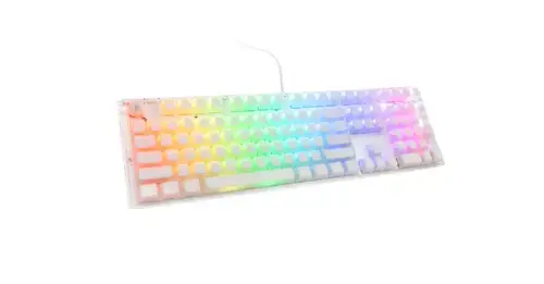 Tastatura Gaming Ducky One 3 Aura, iluminare RGB, Gateron Baby Kangaroo switches, Wired, USB (Alb)