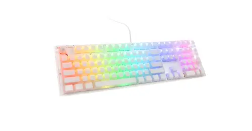 Tastatura Gaming Ducky One 3 Aura, iluminare RGB, Gateron Baby Kangaroo switches, Wired, USB (Alb)