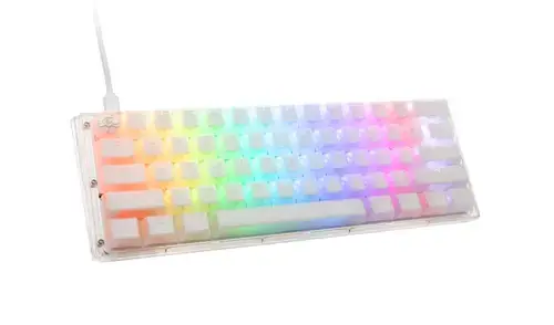 Tastatura Gaming Ducky One 3 Aura Mini, Wired, USB, RGB, Cherry MX Silent Red switches (Alb)