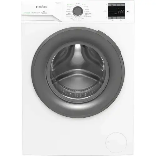 Masina de spalat rufe Arctic APLM1WFSU19210WG, 9 Kg, 1200 RPM, Motor Silent Inverter, Drum Clean+Steam, Child Lock, Anticrease, Digital Display, Add-In, Clasa A (Alb)