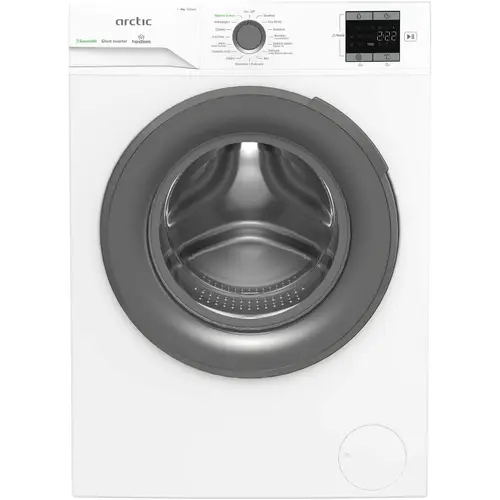 Masina de spalat rufe Arctic APLM1WFSU19210WG, 9 Kg, 1200 RPM, Motor Silent Inverter, Drum Clean+Steam, Child Lock, Anticrease, Digital Display, Add-In, Clasa A (Alb)