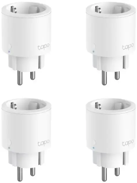 Priza inteligenta TP-Link Mini Tapo P115, Wi-Fi, monitorizare consum energie, voice control, 16A, compatible with Android / iOS, Amazon Alexa si Google Assistant, 220-240V, design compact, 4 pack (Alb)