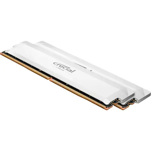 Memorii Crucial Pro OC White, 32GB (2x 16GB), DDR5-6400MHz, CL38, Dual Channel