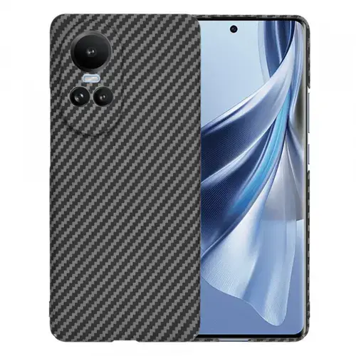 Husa pentru Oppo Reno10 / Reno10 Pro, Techsuit, Carbonite FiberShell, Neagra