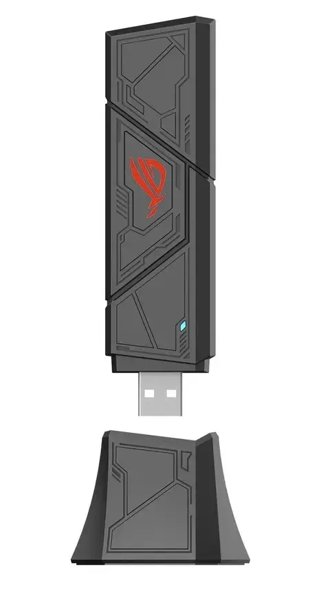 Adaptor wireless ASUS ROG USB-BE92, Tri-Band BE6500, WiFi 7 (Negru)