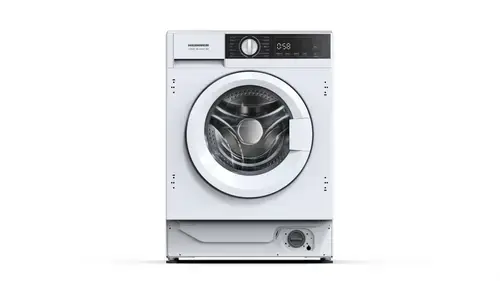 Masina de spalat incorporabila HEINNER HWM-BI914IVA+++, 9 kg, 1400 rpm, Clasa A, Motor Inverter, 15 programe, Display digital, Prespalare, Start intarziat (Alb)