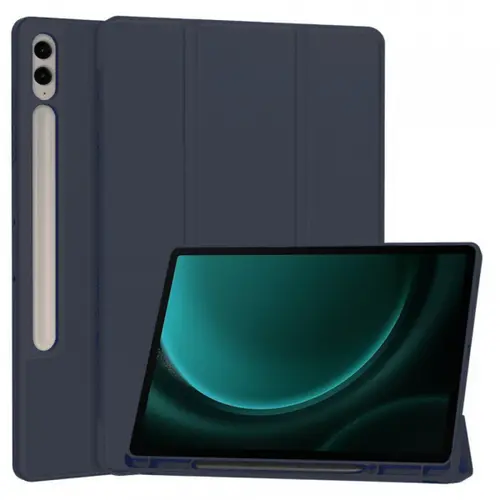 Husa Techsuit Flex Trifold pentru Samsung Galaxy Tab S9 FE+ (Albastru)