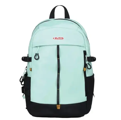 Rucsac Herlitz Modern Fit, dimensiune 31 x 16 x 44 cm, Negru/Verde