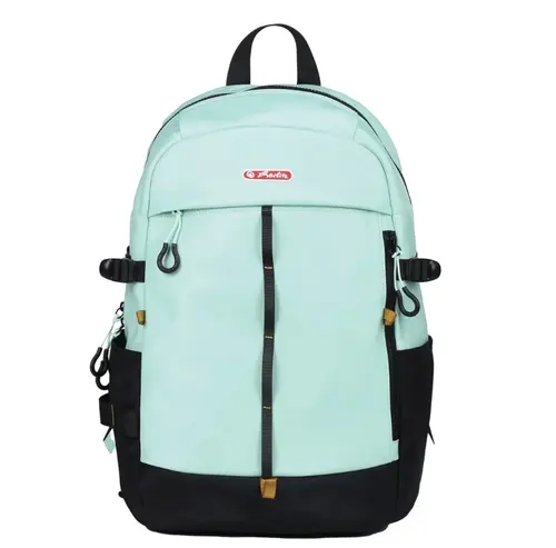 Rucsac Herlitz Modern Fit, dimensiune 31 x 16 x 44 cm, Negru/Verde