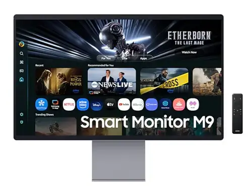 Monitor Inteligent Samsung 32inch S32FM900SU, UHD (3840 x 2160), HDMI, DisplayPort, Boxe, Pivot, 165 Hz, 0.03 ms (Gri)