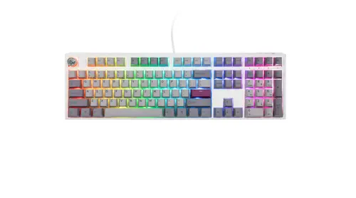 Tastatura Gaming Ducky One 3, USB, iluminare RGB (Alb/Gri)