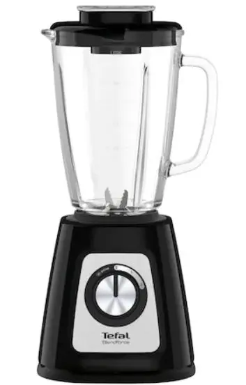 Blender Tefal Blendforce BL438831, 800 W, Powerlix, Smart Lock, 1.75 L (Negru/Argintiu)