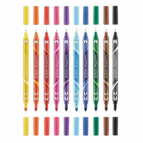 Set fineliner si carioca Herlitz MyPen, 10 buc/set