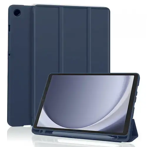 Husa Techsuit Flex Trifold pentru Samsung Galaxy Tab A9 (Albastru)