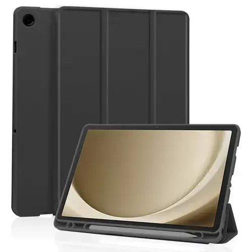 Husa Techsuit Flex Trifold pentru Samsung Galaxy Tab A9+ (Negru)