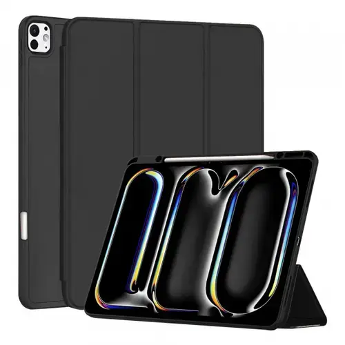 Husa pentru Apple iPad Pro 13 (2024) Techsuit Flex Trifold (Negru)