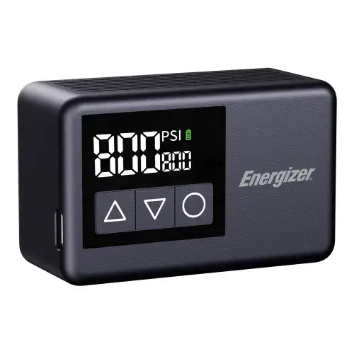 Compresor portabil pentru vehicule electrice Energizer PAC1000 Ultimate 120 PSI, 13l/min, Ecran LCD, 100 gr., Negru